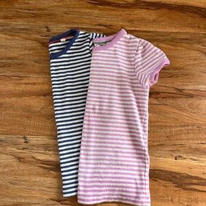 Mini Boden Pointelle Striped T-Shirts